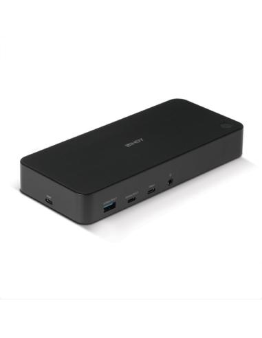 Lindy 43366 base para portátil y replicador de puertos Acoplamiento USB 3.2 Gen 2 (3.1 Gen 2) Type-C Negro