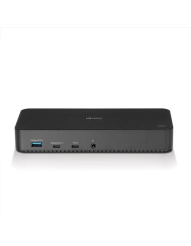 Lindy 43366 base para portátil y replicador de puertos Acoplamiento USB 3.2 Gen 2 (3.1 Gen 2) Type-C Negro