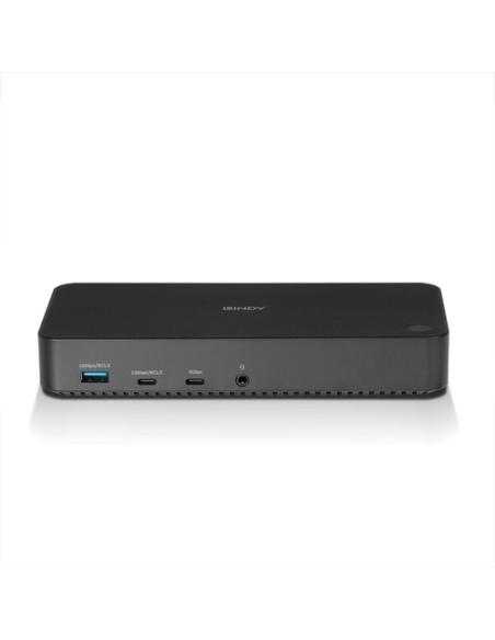 Lindy 43366 base para portátil y replicador de puertos Acoplamiento USB 3.2 Gen 2 (3.1 Gen 2) Type-C Negro