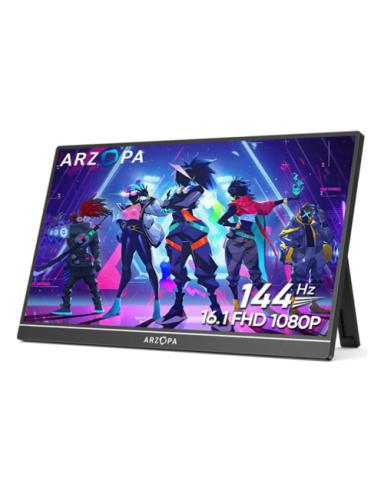 Arzopa Z1FC pantalla para PC 40,9 cm (16.1") 1920 x 1080 Pixeles Full HD LCD Negro