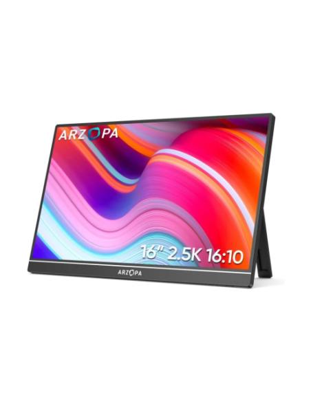 MONITOR PORTATIL ARZOPA Z1RC / 16" / 2.5K QHD / IPS / HDR / 16:10 / MINI HDMI / PANTALLA EXTERNA USB-C / 6975114120194