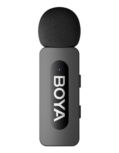 BOYA BY-V10 (V2.0) Negro Micrófono con pinza de enganche