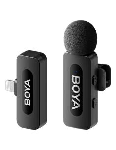BOYA BY-V1 (V2.0) micrófono Negro Micrófono con pinza de enganche
