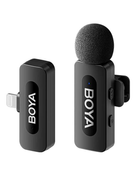 BOYA BY-V1 (V2.0) micrófono Negro Micrófono con pinza de enganche