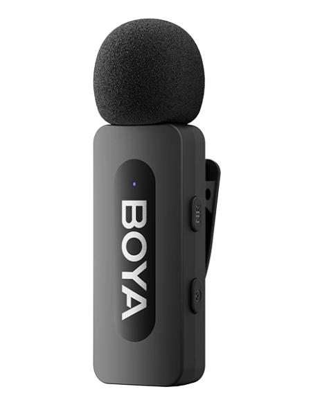 BOYA BY-V1 (V2.0) micrófono Negro Micrófono con pinza de enganche