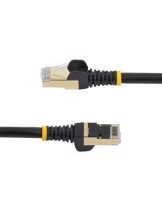 StarTech.com Cable de 0,5m de Red Ethernet RJ45 Cat6a Blindado STP - Cable sin Enganche Snagless - Negro 2