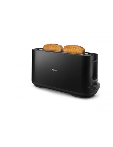 Philips Daily Collection HD2590/90 Tostadora - ranura larga, negro