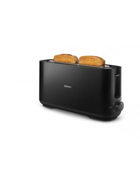 Philips Daily Collection HD2590/90 Tostadora - ranura larga, negro