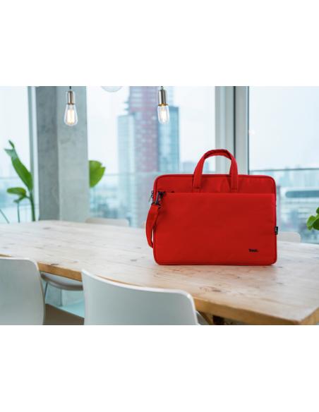 Trust Bologna 40,6 cm (16") Maletín Rojo