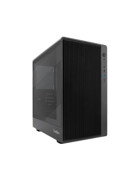 CoolBox GAMING CAJA MATX GM350 DARKFACE USB-C 3.2 GEN1 CRISTAL AHUMADO