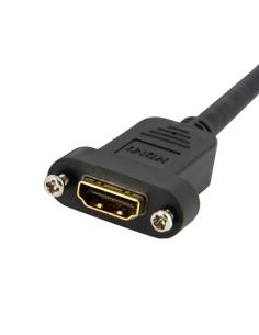 StarTech.com Cable Adaptador de 0,9m HDMI Hembra a Macho, Cable HDMI de Alta Velocidad 4K de Montaje en Panel, HDMI UHD 4K 30Hz, 2