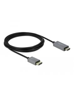 DeLOCK Cable activo de DisplayPort 1.4 a HDMI 4K 60 Hz (HDR) 3 m