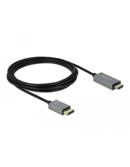 DeLOCK Cable activo de DisplayPort 1.4 a HDMI 4K 60 Hz (HDR) 3 m