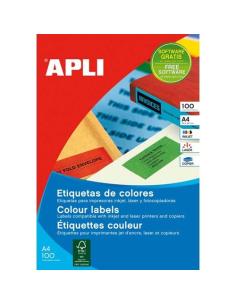APLI 12976 etiqueta de impresora Amarillo
