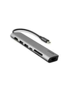 Epico 9915112100071 hub de interfaz USB Tipo C 5000 Mbit/s Gris