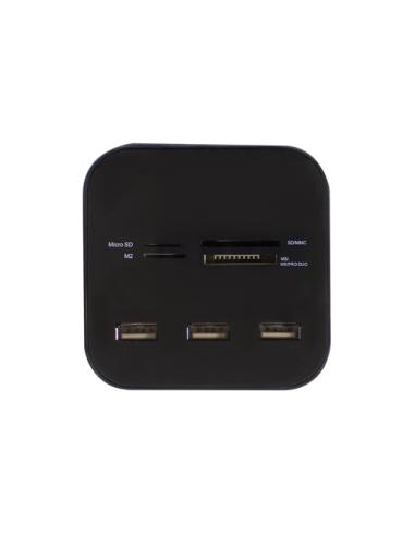 Ewent EW1044 lector de tarjeta USB 2.0 Negro