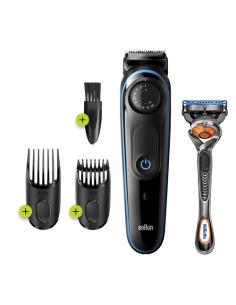 Braun BeardTrimmer 81705178 depiladora para la barba Batería 39 2 cm Negro, Azul