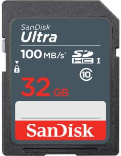 SanDisk Ultra 32GB SDHC Mem Card 100MB/s UHS-I Clase 10