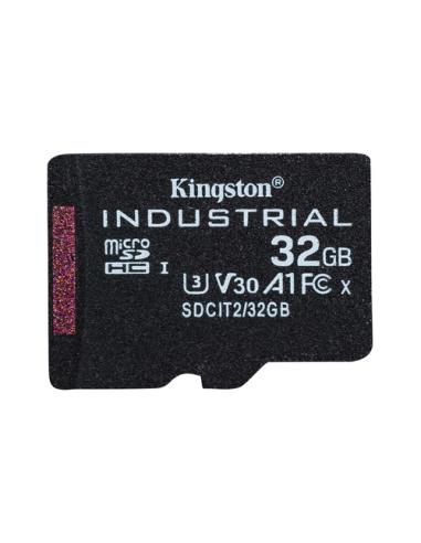 Kingston Technology Tarjeta 32GB microSDHC Industrial C10 A1 pSLC paquete individual sin adaptador