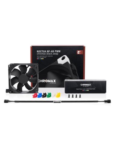 Noctua NF-A9 PWM CH.BK.S sistema de refrigeración para ordenador Carcasa del ordenador Ventilador 9,2 cm Negro