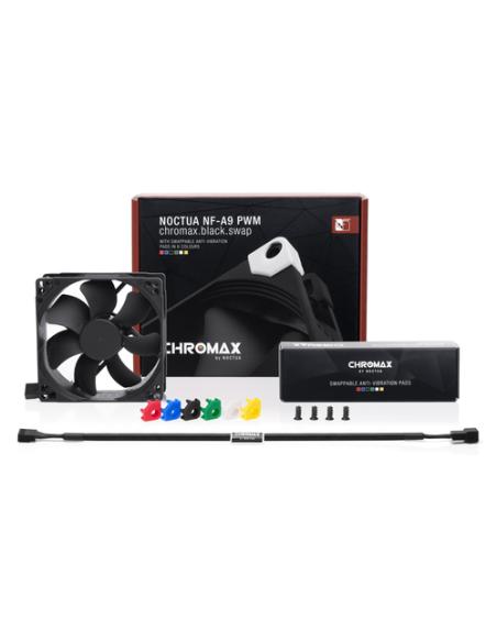 Noctua NF-A9 PWM CH.BK.S sistema de refrigeración para ordenador Carcasa del ordenador Ventilador 9,2 cm Negro