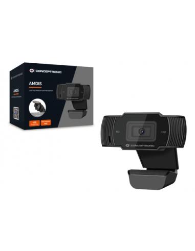 Conceptronic AMDIS03B cámara web 1280 x 720 Pixeles USB 2.0 Negro