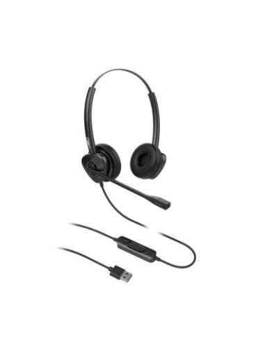 Fanvil HT302-U auricular y casco Auriculares Alámbrico Diadema Oficina/Centro de llamadas USB tipo A Negro