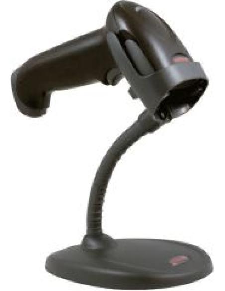 lector codigos de barras 1470xp laser lectura automatica o pulsador 1d y 2d con soporte usb negro