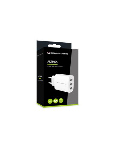 Conceptronic ALTHEA13W cargador de dispositivo móvil Universal Blanco Corriente alterna Interior
