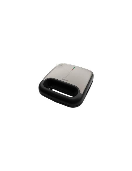 Aiwa TETSU sandwichera 750 W Acero inoxidable, Negro