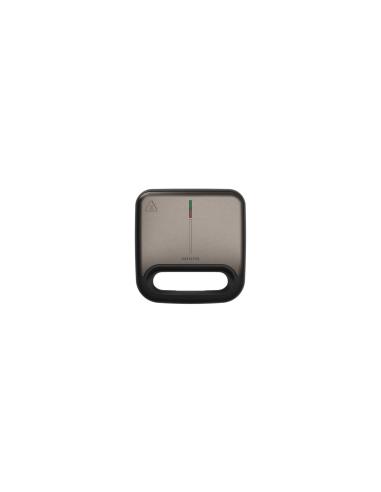 Aiwa TETSU sandwichera 750 W Acero inoxidable, Negro