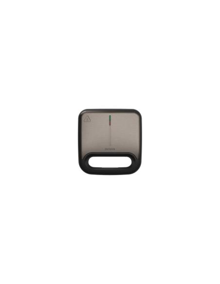 Aiwa TETSU sandwichera 750 W Acero inoxidable, Negro