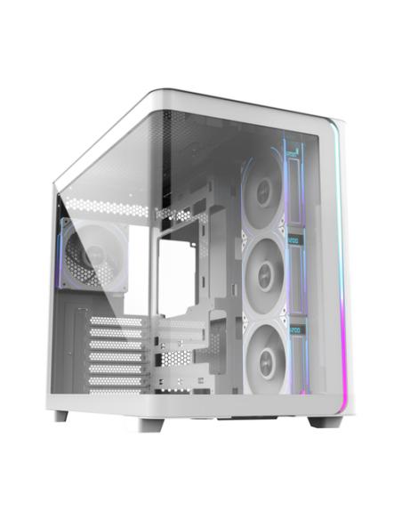 FSP M580-WP Plus Carcasa Midi Tower mITX, mATX Blanco ARGB