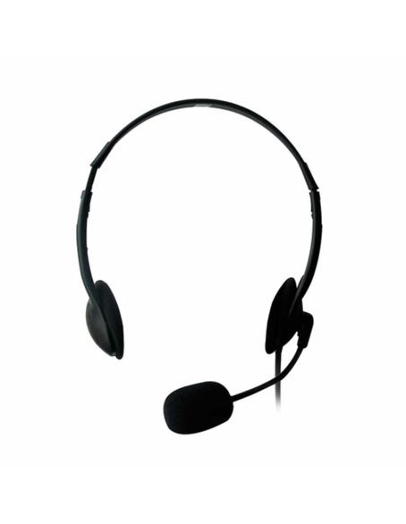 Ewent EW3563 auricular y casco Auriculares Alámbrico Diadema Llamadas/Música Negro