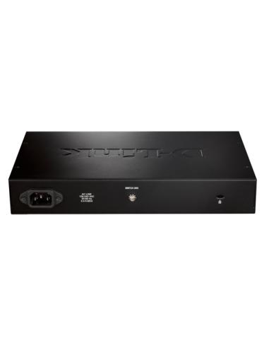 D-Link DGS-1016D/E switch No administrado Negro, Metálico