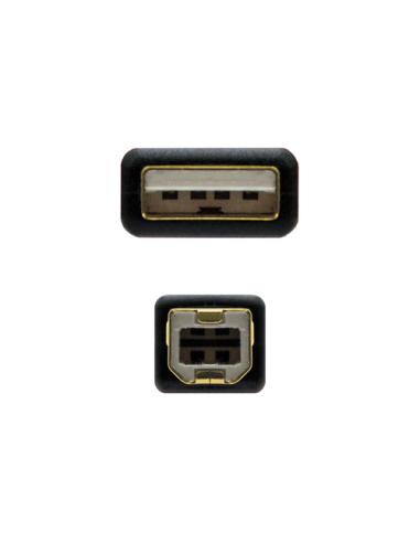 Nanocable 10.01.1203 cable USB USB 2.0 3 m USB A USB B Negro