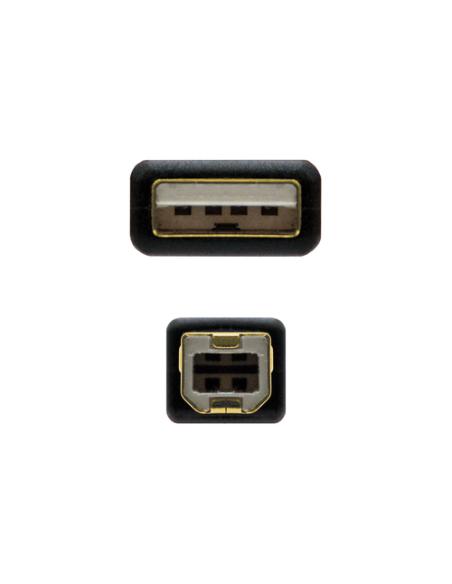 Nanocable 10.01.1203 cable USB USB 2.0 3 m USB A USB B Negro