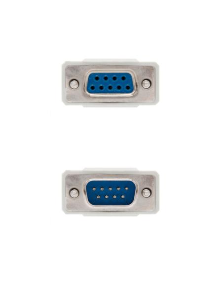 Nanocable 10.14.0502 cable de serie Beige 1,8 m DB9