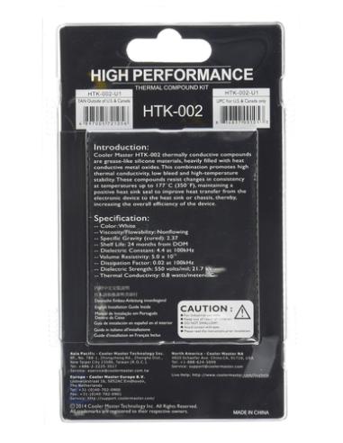 Cooler Master HTK-002 compuesto disipador de calor Pasta térmica 4,5 W/m·K
