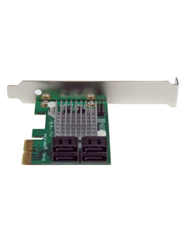 StarTech.com Tarjeta Controladora PCI Express 2.0 de 4 Puertos SATA III de 6Gbps RAID con Enlace HyperDuo para SSD - Adaptador P
