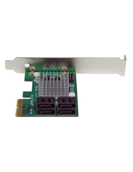 StarTech.com Tarjeta Controladora PCI Express 2.0 de 4 Puertos SATA III de 6Gbps RAID con Enlace HyperDuo para SSD - Adaptador P