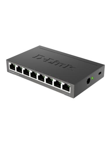 D-Link DGS-108 No administrado L2 Gigabit Ethernet (10/100/1000) Negro