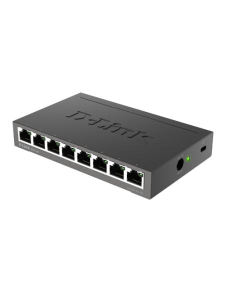 D-Link DGS-108 No administrado L2 Gigabit Ethernet (10/100/1000) Negro