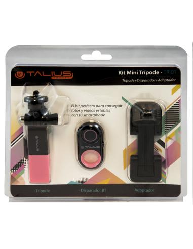 TALIUS kit tripode selfie bluetooth TAL-TRI01 pink