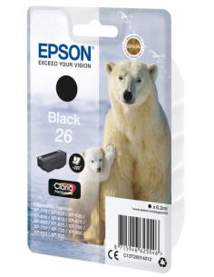 Epson C13T26014012 Polar bear Cartucho 26 negro, Rendimiento estándar, Negro, Tinta a base de pigmentos, 6,2 ml, 1 pieza(s), 2