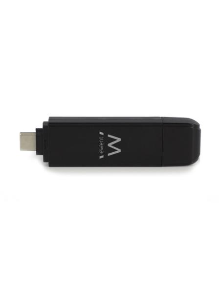 Ewent EW1075 lector de tarjeta USB 3.2 Gen 1 (3.1 Gen 1) Type-A/Type-C Negro