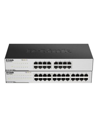 D-Link GO-SW-24G No administrado L2 Gigabit Ethernet (10/100/1000) 1U Negro