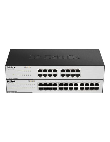 D-Link GO-SW-24G No administrado L2 Gigabit Ethernet (10/100/1000) 1U Negro