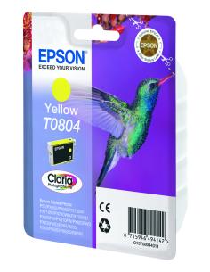Epson C13T08044010 Hummingbird Singlepack Yellow T0804 Claria Photographic Ink, Amarillo, Tinta a base de pigmentos, 1 pieza(s) 2