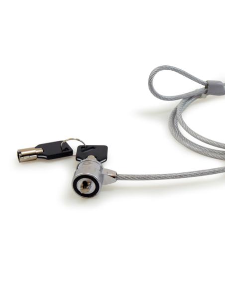 Conceptronic CNBSLOCK15 cable antirrobo Plata 1,5 m